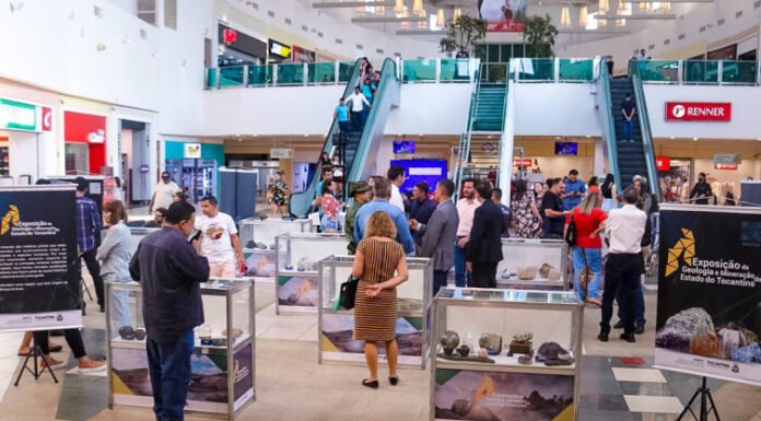 Ameto realiza Exposição de Geologia e Mineração no Capim Dourado Shopping em Palmas