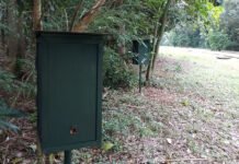 Guilherme Schühli - O módulo protetor de caixas permite a instalação de colônias em áreas abertas e protege as abelhas da ação de predadores