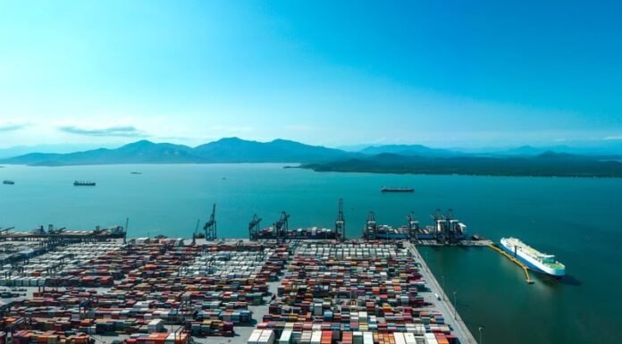 Embarques de carne bovina no Porto de Paranaguá crescem 48% no primeiro semestre de 2025 Porto Paranaguá - Divulgação TCP