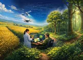 IA generativa acelera pesquisas e qualifica recomendações para o setor produtivo Imagem gerada por IA - O uso de IA é uma evolução do que já é feito na análise de dados históricos para reduzir incertezas sobre a atividade agropecuária pela via da agricultura digital e de precisão